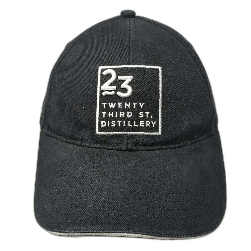 PPI Twenty Third St Distillery Hat Black One Size Baseball Cap Slideback Cotton